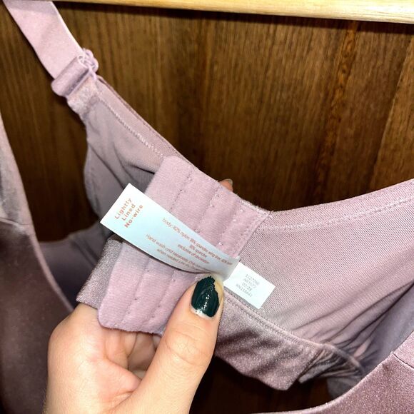 Cacique Lightly Lined No Wire Bra 40DD Shimmer Pink Everyday Comfort Adjustable - Picture 6 of 6